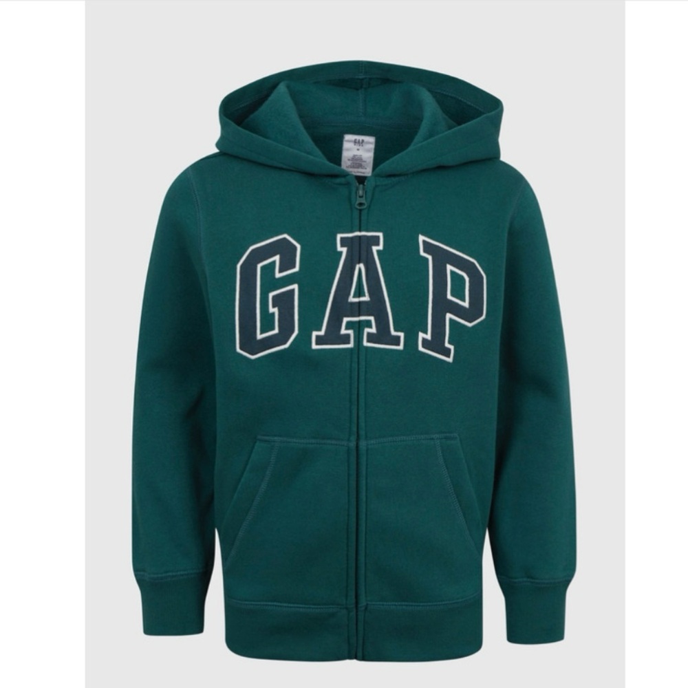 GAP Kids Green Zip Hoodie 14/16